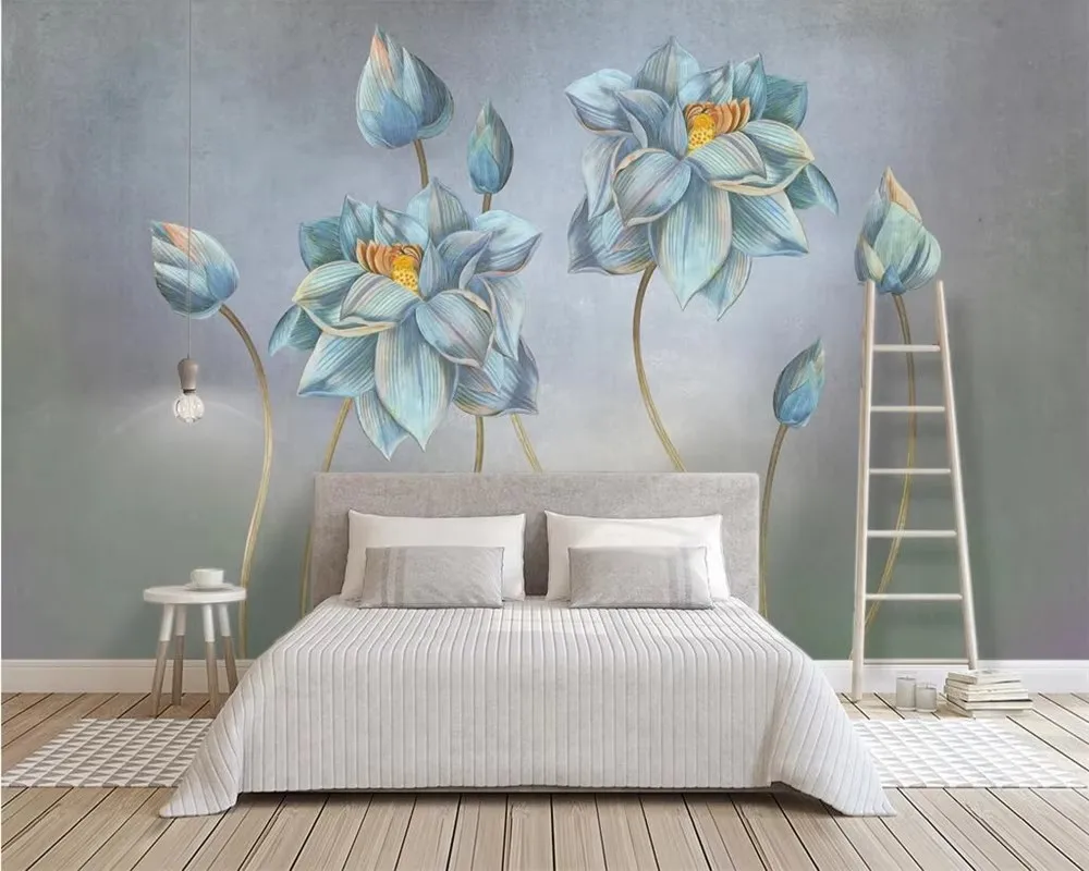 Custom wallpaper photo green small fresh plant background wall home decoration living room bedroom mural 3d wallpaper