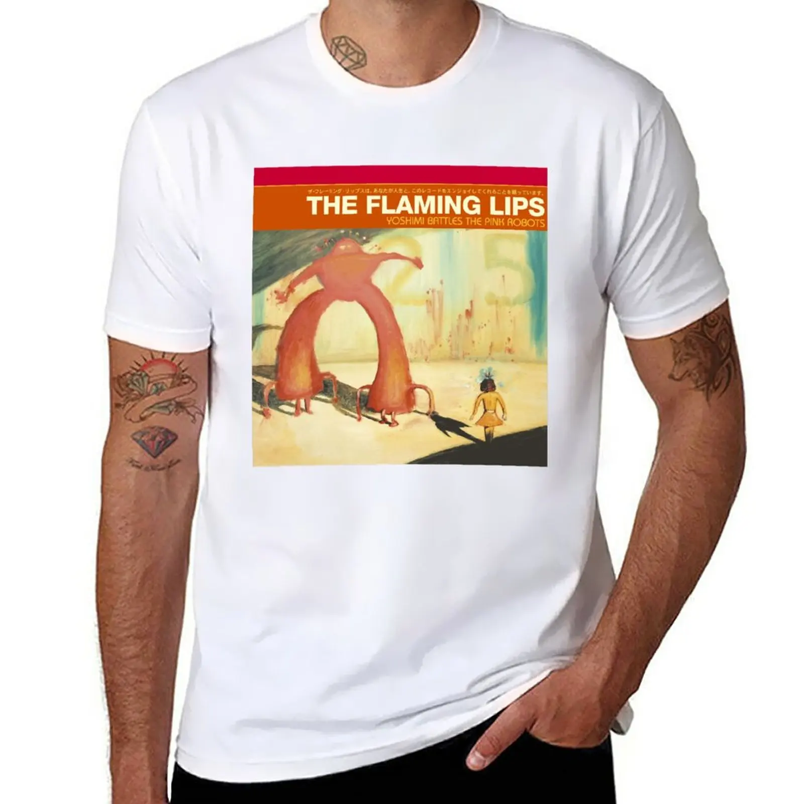 New Flaming-Lips---Yoshimi-Battles-the-Pink-Robots-Classic-T-Shirt sweat shirt oversized t shirts black t shirts for men