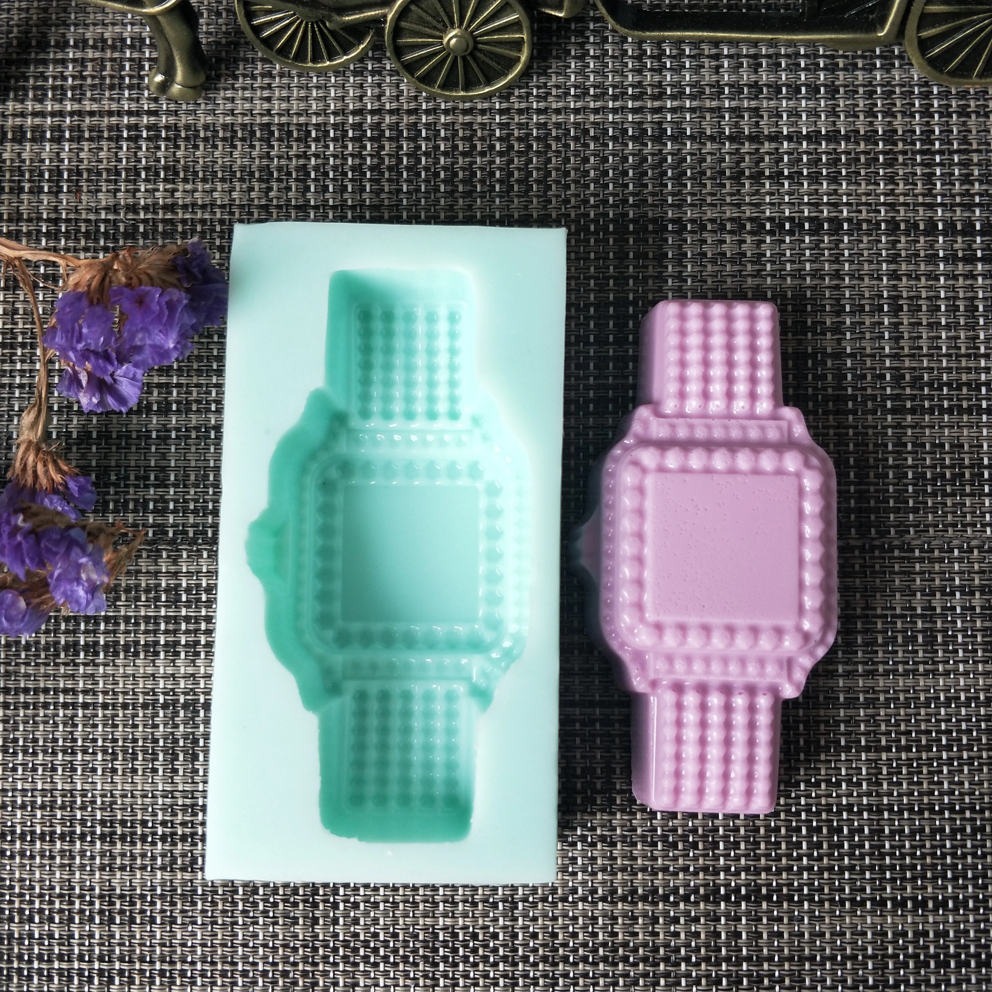 PRZY Watch Soap Silicone Soap Mold Handmade Watch Soap DIY Aroma Mould Soap Making Moulds Resin Clay Molds Silicone Rubber