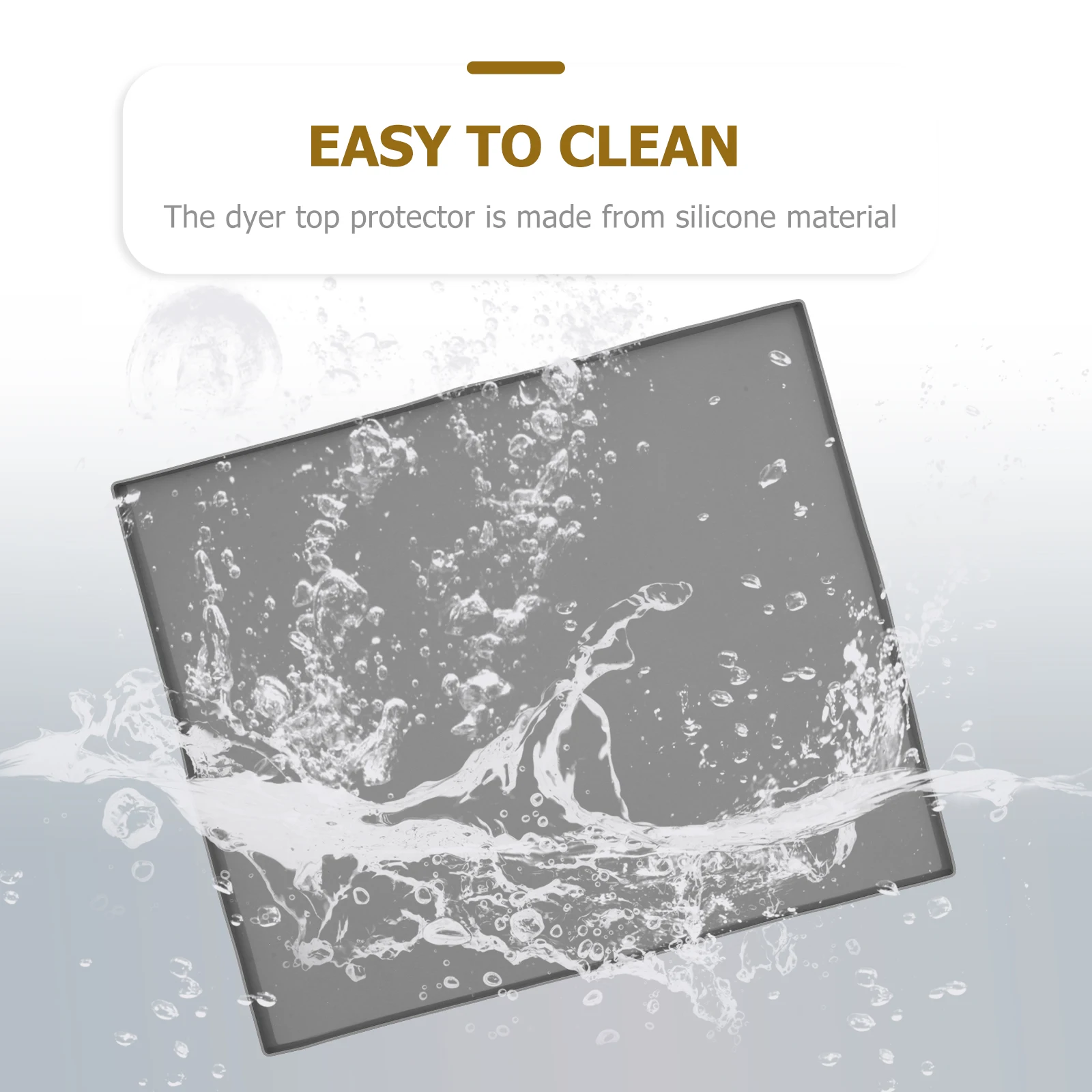 

Washing Machine Top Protector Silicone Durable Non-Slip Mat Washer Dryer Top Pad Cushion for Laundry Room Cleaner Environment