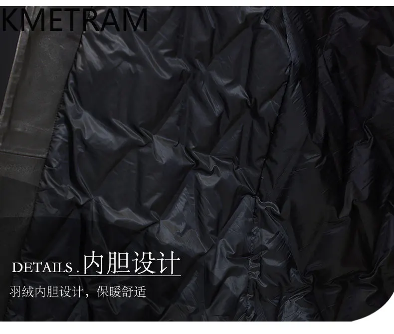 Piumino in vera pelle di pecora Donna Piumini lunghi di lusso Piumini invernali Collo in pelliccia di visone Cappotto allentato Abbigliamento donna 2025 │жа Ramonierz====к