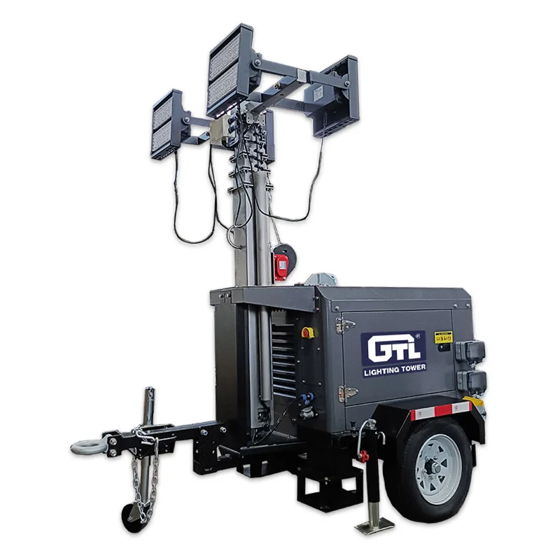 

Портативная осветительная башня 4LT1400M8 LED 4X350 Вт LED 360 ° Вращение