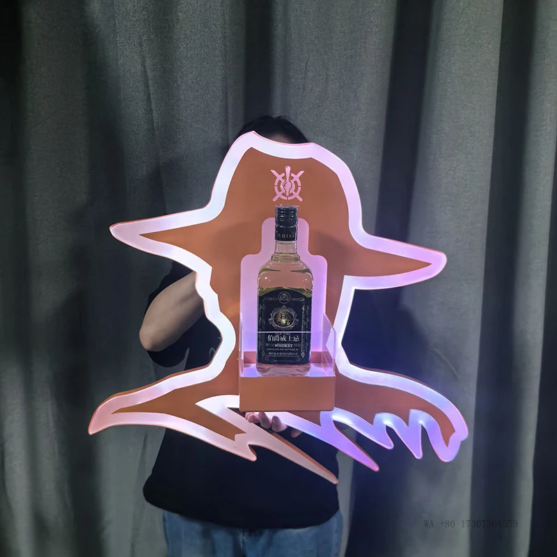 KTVBar illuminated wine holderLEDBar accessories for serving alcoholic drinksXOThe new creative hat base from Champagne King