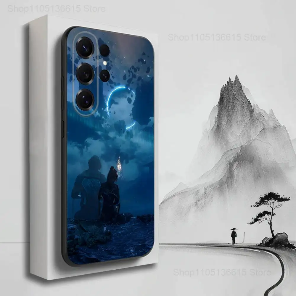 حافظة هاتف C-clair Obscur Expedition-33 لهاتف سامسونج S25، S24، S23، S22، S21، S20، S10، Ultra، Plus، Lite، FE، غطاء أسود من السيليكون الناعم #3