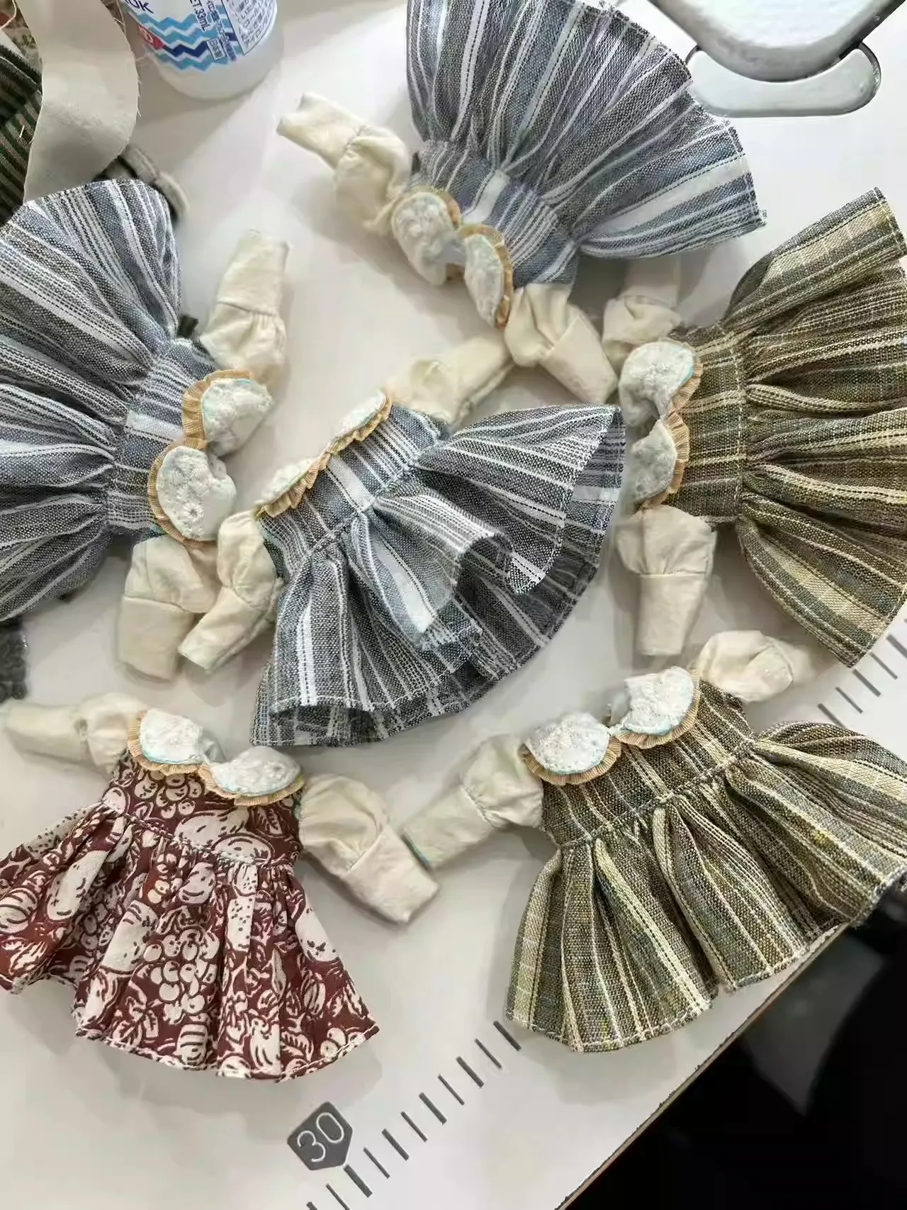 

2026 Dula Doll Clothes Dress Vintage stripes skirt Blythe Qbaby ob24 ob22 ob11 Azone Licca ICY JerryB 1/6 Doll Accessories