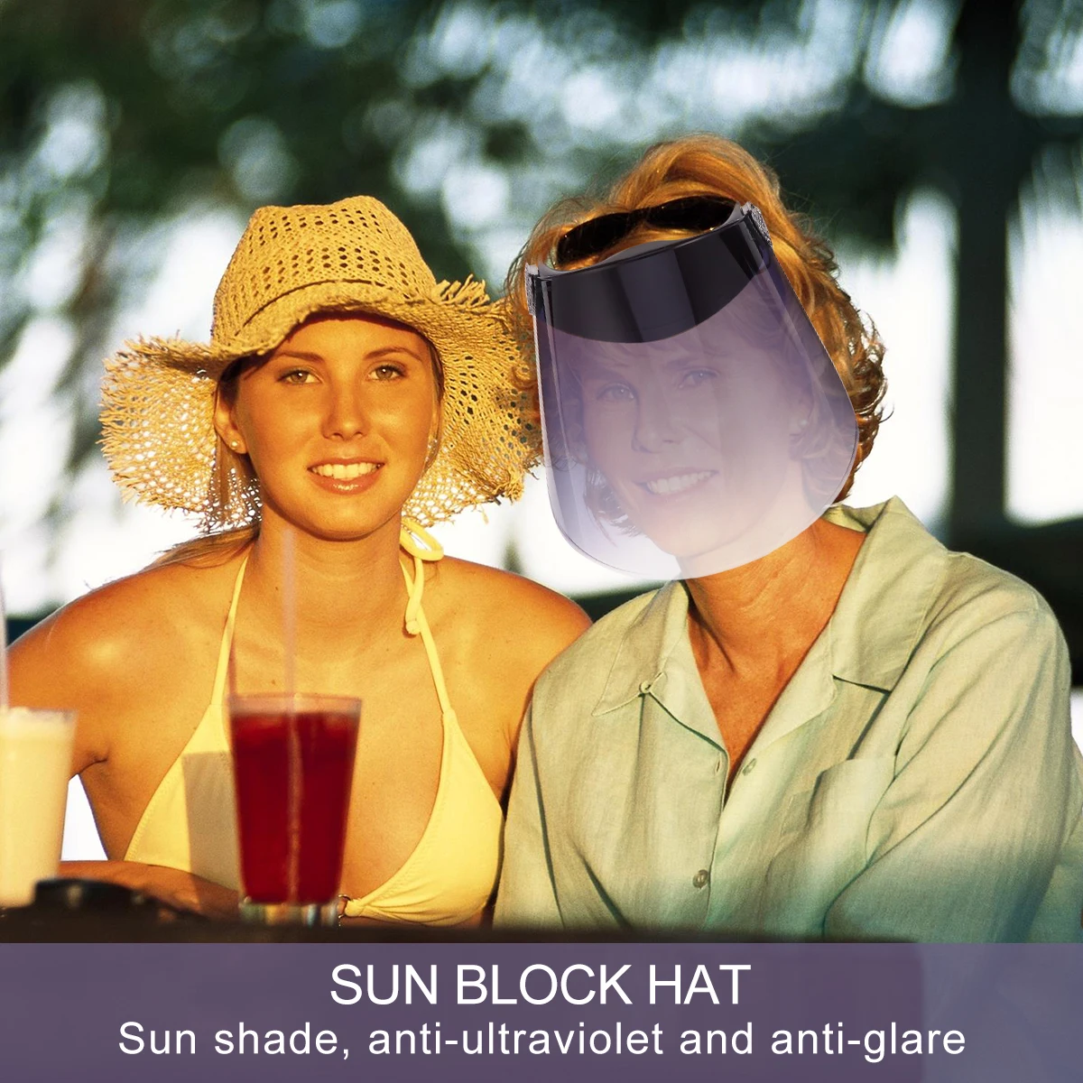 

Sun Visor Top Hats Transparent Face Cover UV Protection Dust-proof Cap Riding Empty Cap Fence Hat Outdoor Bucket