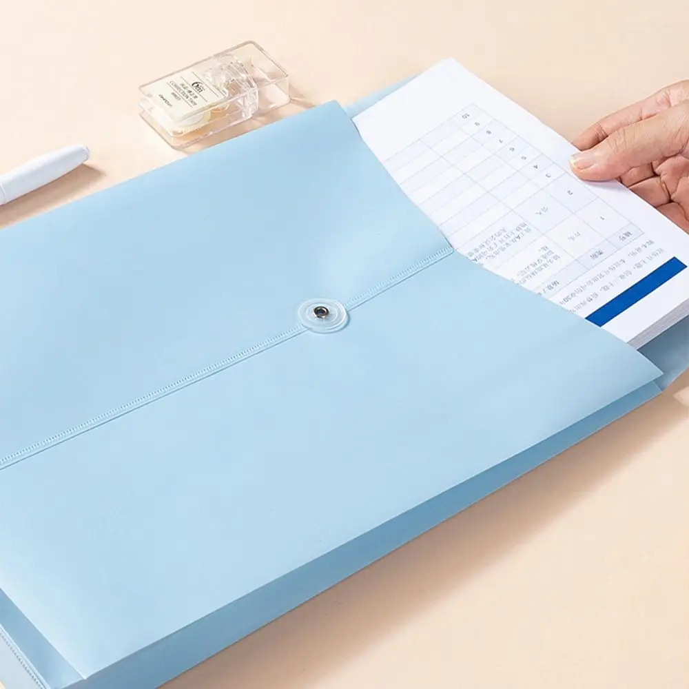 5 Color Document Organiser A4 PP File Folder Large Envelopes Paper Organizer A4 File Organizer Large Capacity Waterproof Receipt