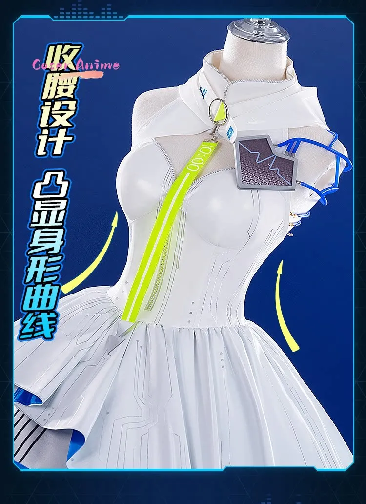 

Luo Tianyi Cosplay Costume Uniform Halloween Party for Women Men Carnival Props