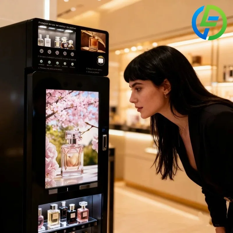 Customized Perfume-vending-machine-for-sale Spray Self Wall Mounted Machines Fragrance Credit Card Automatic Mini Sample
