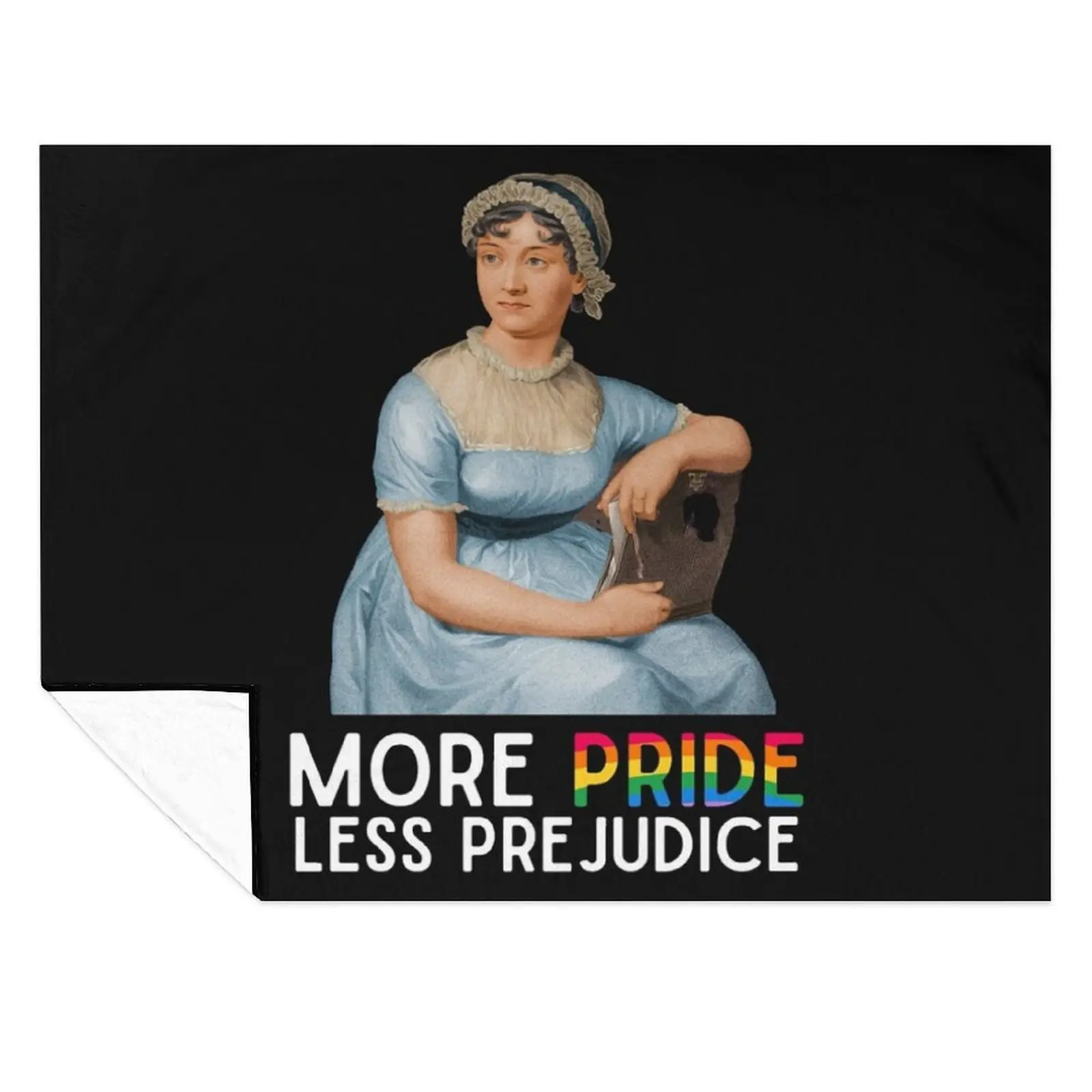 

More Pride Less Prejudice Jane Austen Throw Blanket Luxury Thicken Thin Soft Big Blankets