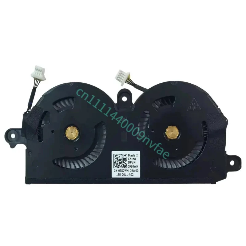 NEW Laptop CPU Cooling Fan FOR ND55C19 DC05V 0.40A -16M01 3.4CFM  for Dell  XPS 13 9370 P82G001 0980WH 980WH 0.2