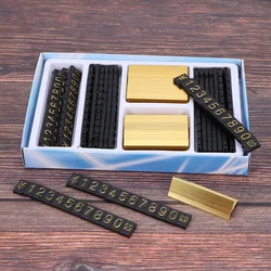 Fashion19 groups gold-tone metal, Arabic numerals together price tags