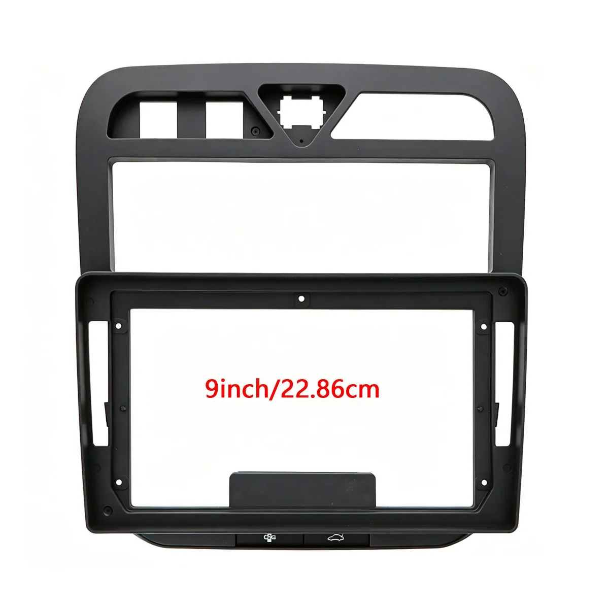 For IKCO Samand LX 2006 9Inch 2Din Car Stereo Radio Fascia Frame Dashboard Modification Navigation Panel Trim Bezel