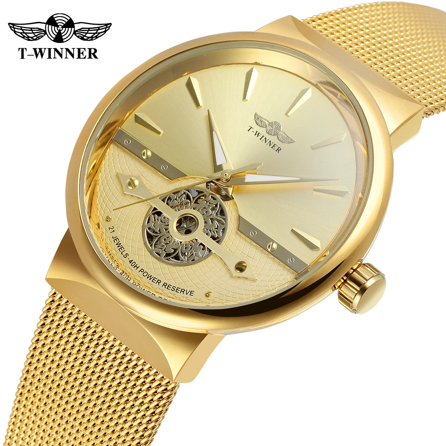 High Quality Winner Original Replica Watch Fancy And Stylish Automatic Clockwork Neutral Wristwatch reloj hombre automatico