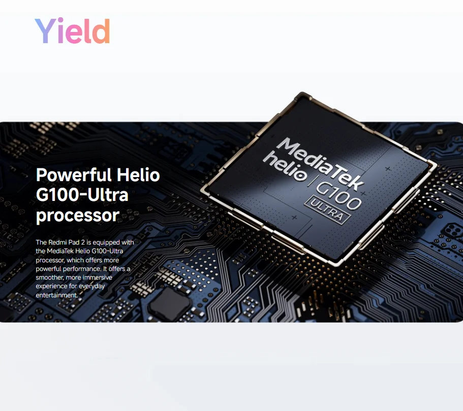 Xiaomi Redmi Pad 2 WIFI، 11 بوصة، 90 هرتز، MediaTek Helio G100-Ultra، كاميرا 8 ميجابكسل، 9000 مللي أمبير #2