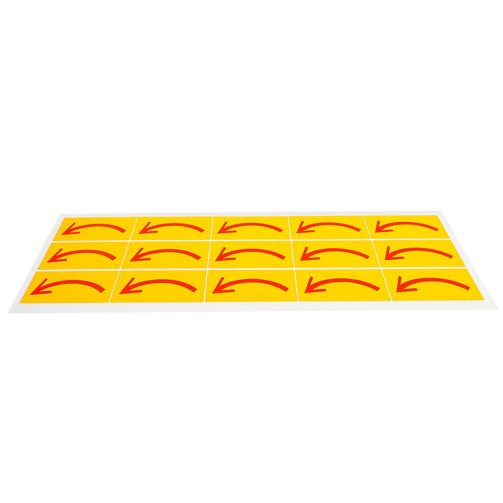 

15Pcs Directional Arrow Caution Stickers Adhesive Floor Wall Warning Labels for Office School Factory Equipment Safety