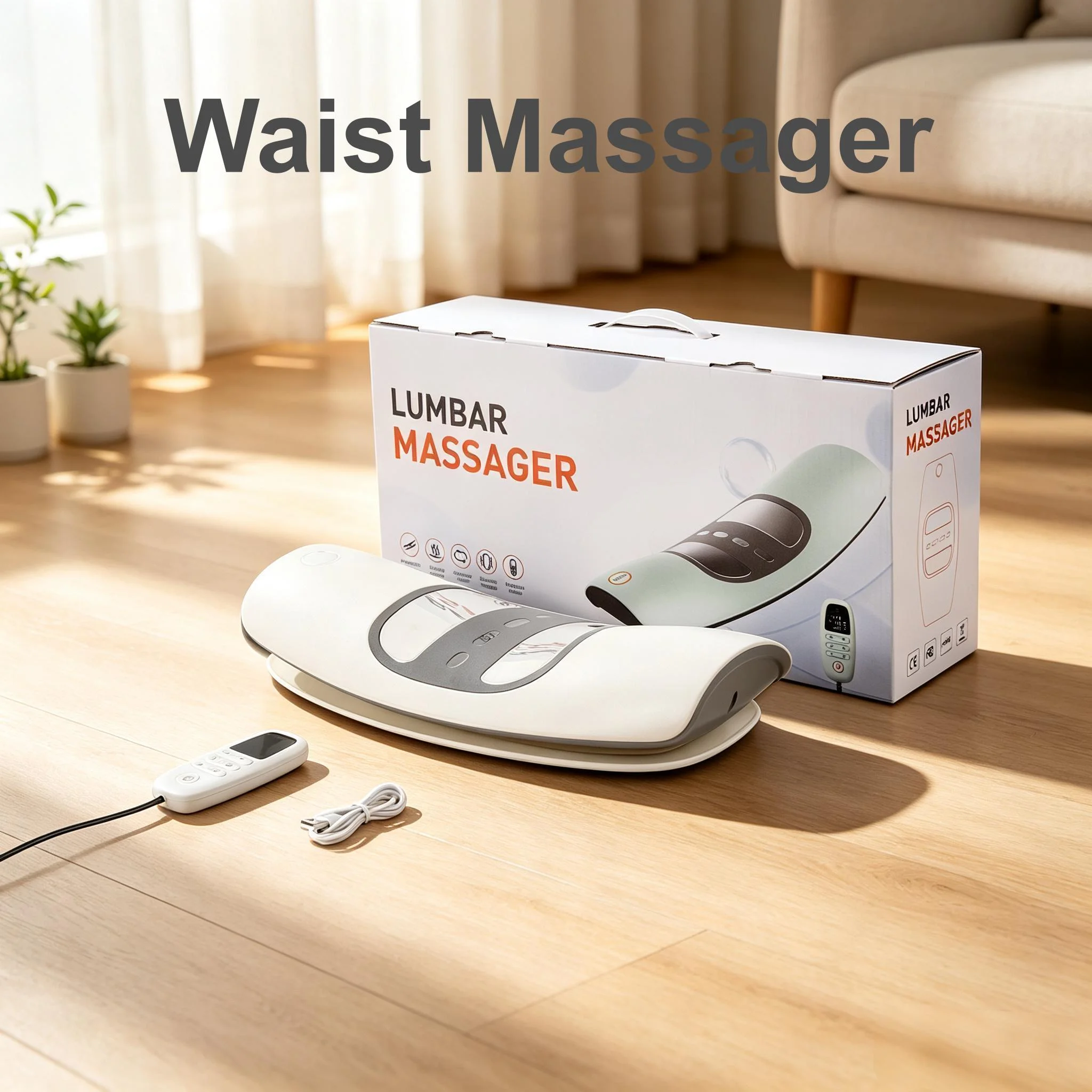 Multifunctional Waist Massager with Dynamic Airbag Traction Lumbar & Back Support Muscle Relief Sports Gift Idea