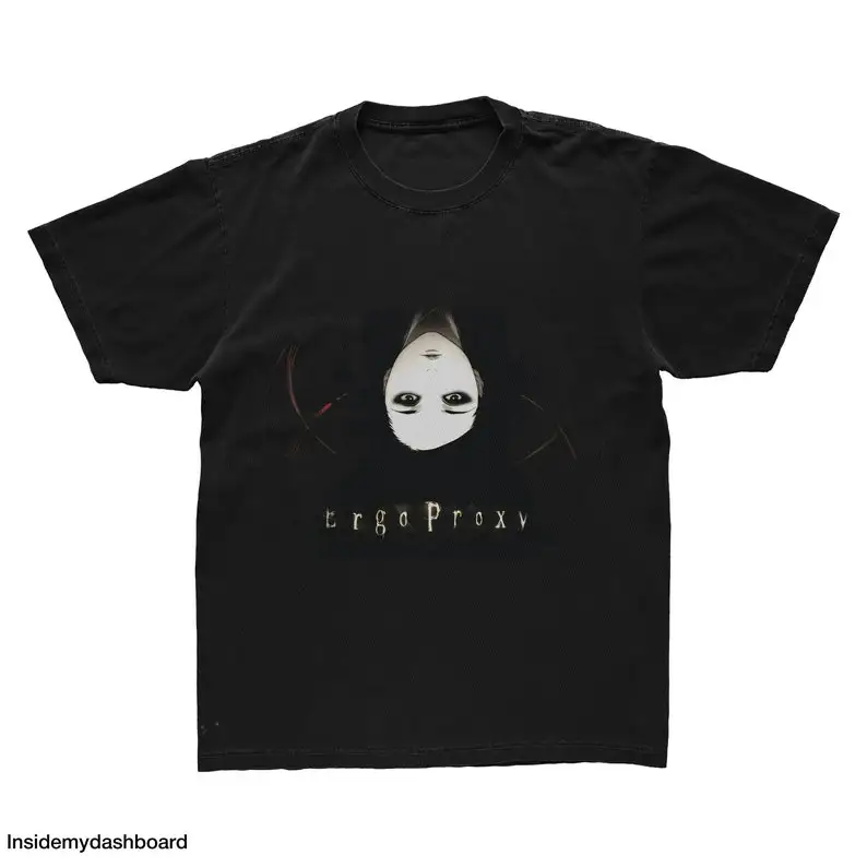 Ergo Proxy Re'L Mayer Laying T-Shirt, Japanese Sci-Fi Anime, ReL Mayer, Proxy Vincent Law Tee