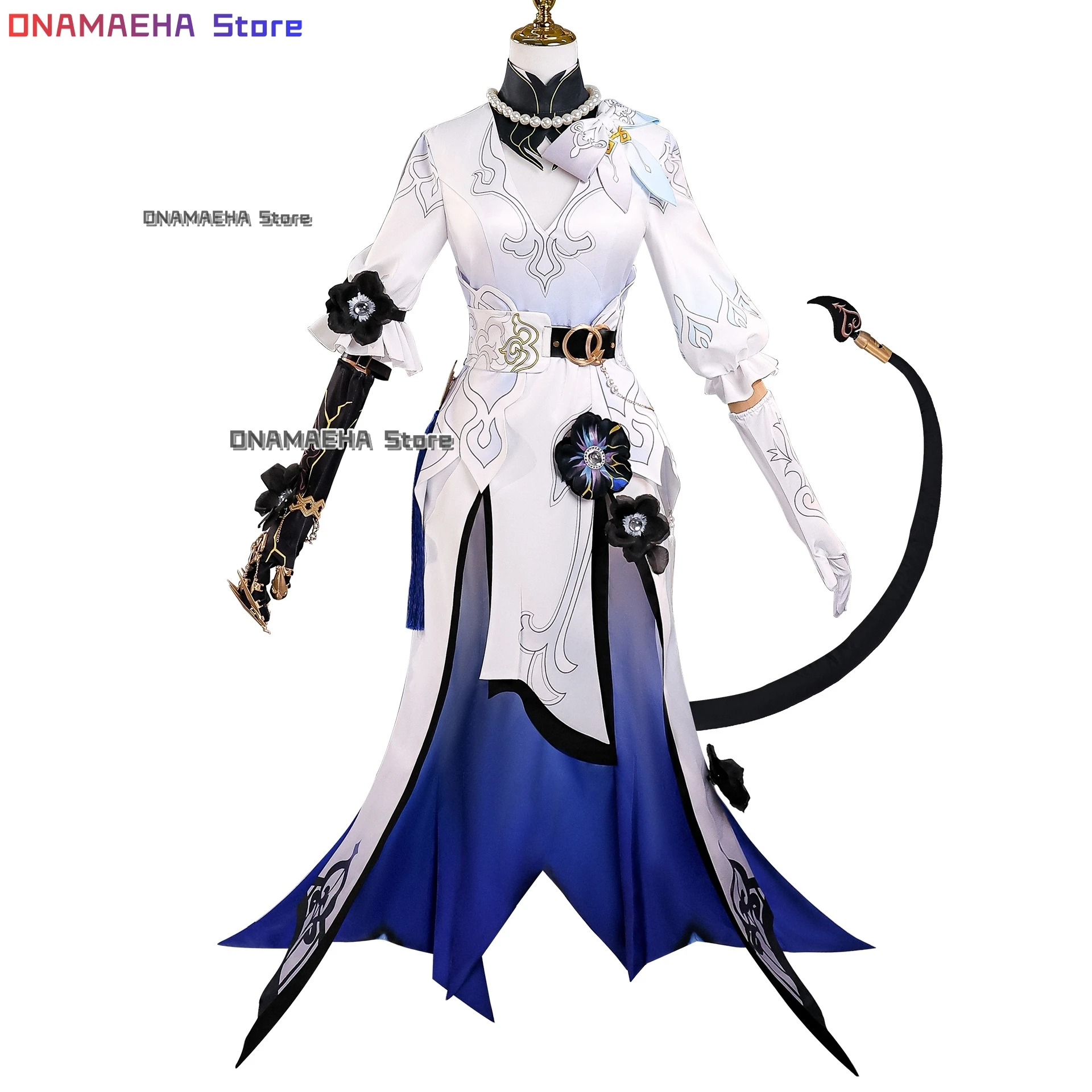 أزياء ONAMAEHA@Dahlia Constance التأثيرية لعبة الرسوم المتحركة Honkai Star Rail شخصية لعب الأدوار فستان الهالوين