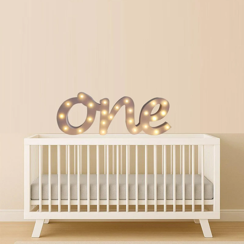 Letrero personalizado para primer cumpleaños, letrero de madera, decoración de cumpleaños para pastel, accesorio, un letrero