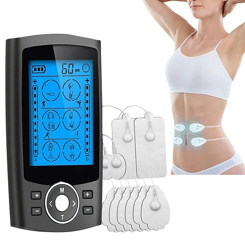 24 Modes Health Care Body Massage Electric EMS Muscle Stimulator Electronic Pulse Meridian Physiotherapy Massager Home