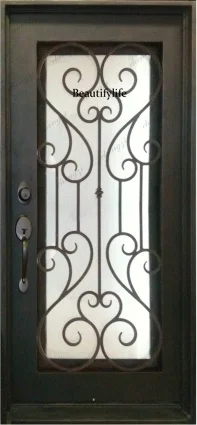 Z138 Customization Factory Wholesale Iron Door Design Pictures Iron Doors Door Wrought Iron