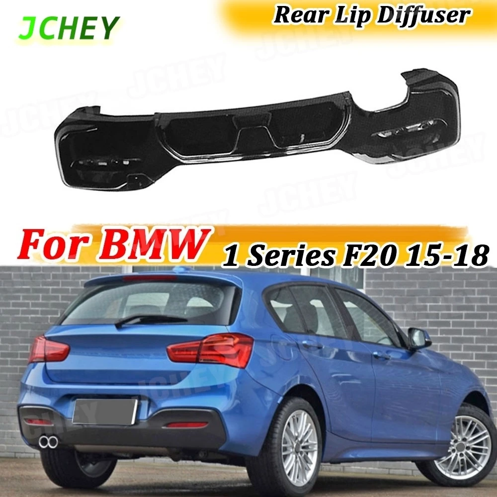 

JCHEY Rear Bumper Diffuser Lip for BMW 1 Series F20 M Sport M135i M140i 2015- 2018 ABS Rear Lip Spoiler OO-