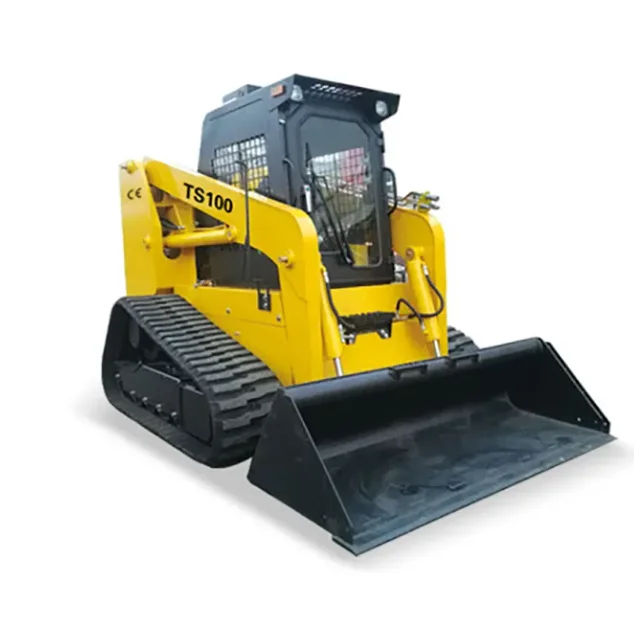 Durable TS100 Tracked Skid Steer Track Loader Skid Steer with Rock Grab