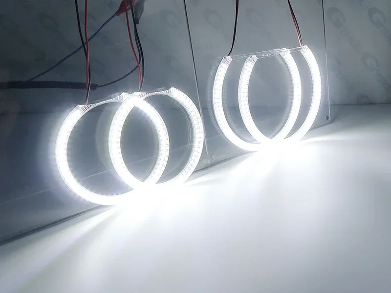 For Volkswagen VW Fox Crossfox 2010 - 2014 Modify Light Bulbs Ultra Bright Day Light Turn Signal LED Angel Eyes Halo Rings
