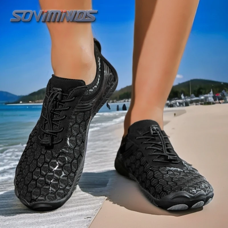 

Men's Barefoot Trail Running Shoes Minimalist Wide Toe Box Men Sneaker Athletic Comfortable Casual Lace-Up Fashion Walking Shoes
