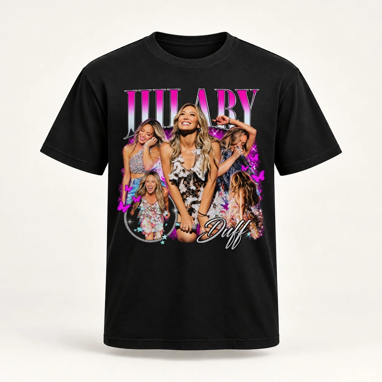 Hilary Duff Lucky Me Tour 2026 Vintage Essential Women T-Shirt plain graphics sweat spring clothes Women 2026
