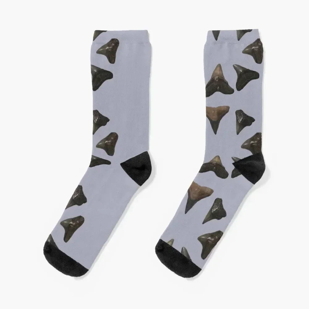 

Shark Teeth Pattern Socks Heating sock Soccer anti slip football Socks For Men Women's