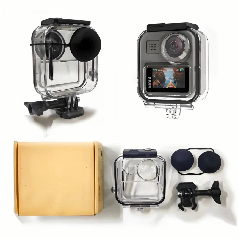 

GoPro MAX Panoramic Action Camera Waterproof Case Frame Underwater Protective Diving Accessories