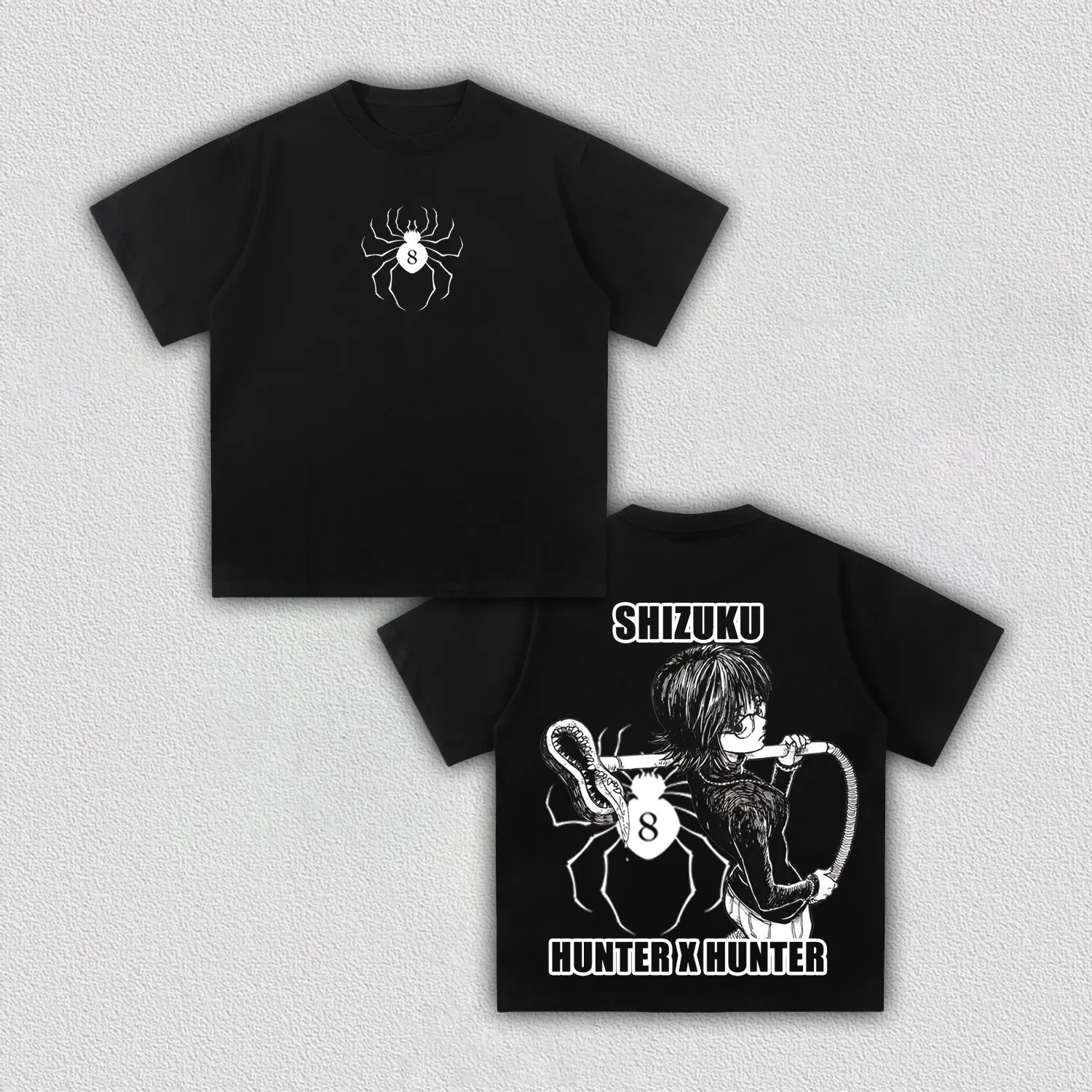 Hunter X Hunter Shizuku Phantom Troupe Print T‑Shirt Anime Harajuku Streetwear Unisex Oversized Short Sleeve Fan Gift Tee Tops