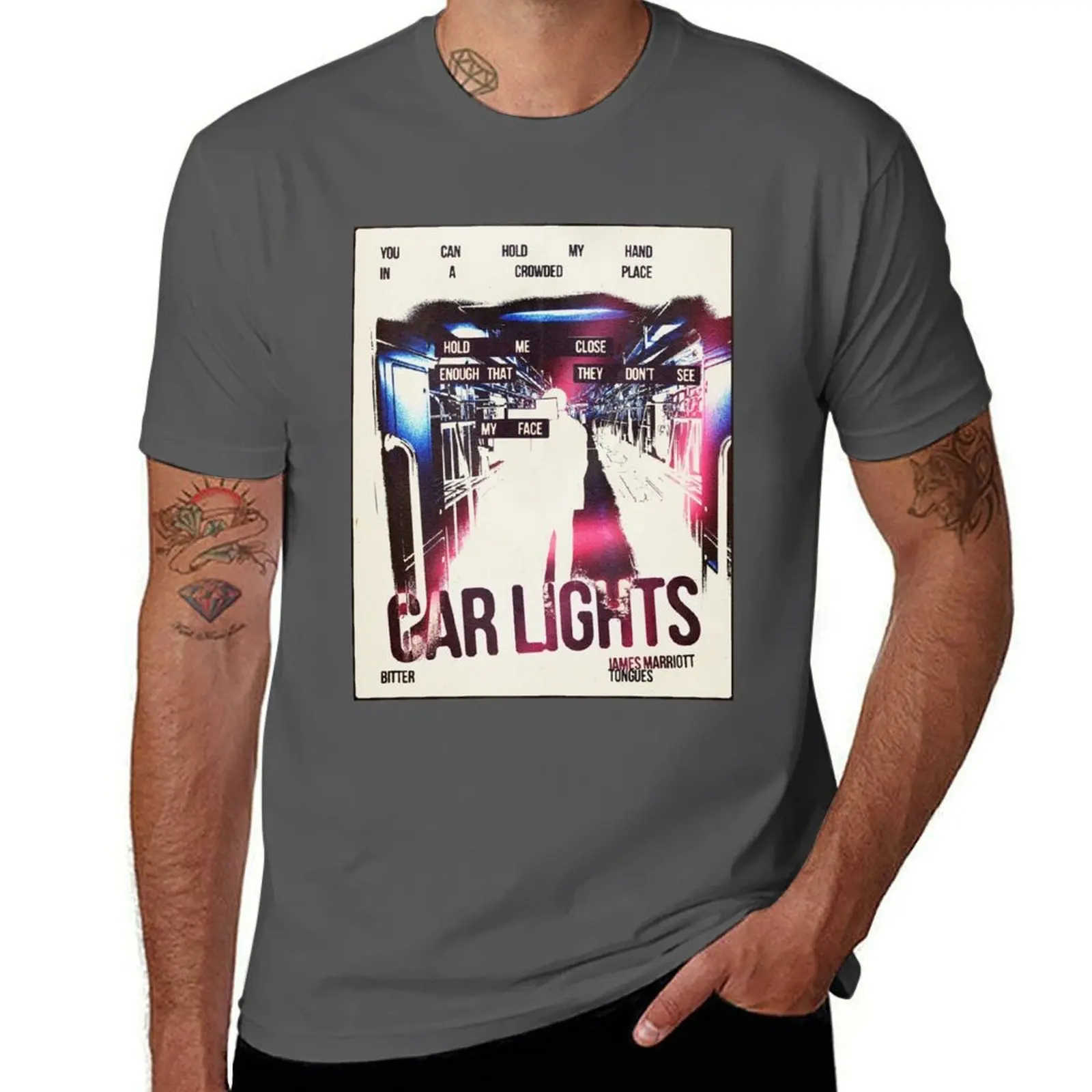 

James Marriott CAR LIGHTS T-Shirt t shirts cotton 100% man t shirt heavy cotton T-Shirt