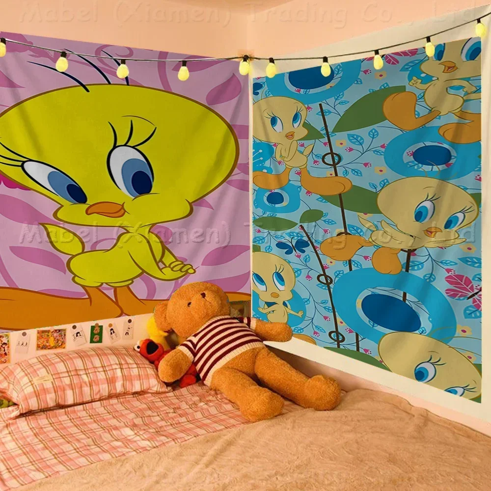 Cartoon Tweety Bird Piolin Large Size Shop Art Promotion Advertising Booth Flag Hanging Banners