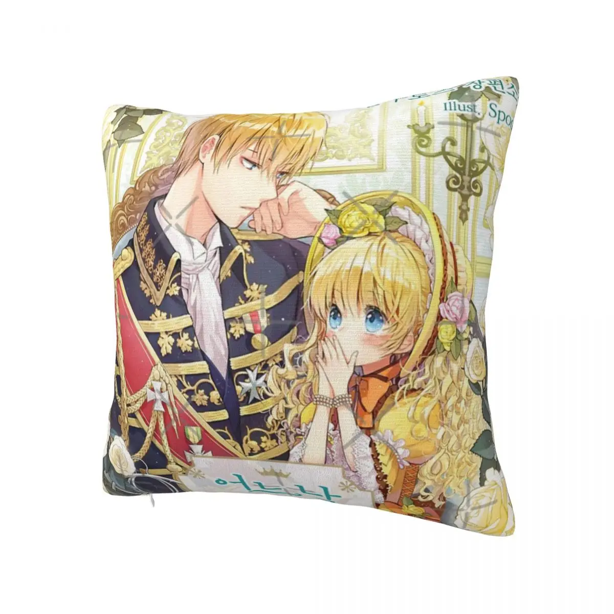 WHO MADE ME A PRINCESS By Spoon Athy Athanasia And Claude De Alger Obelia Webtoon Pillow Case Pillow Cover Black For