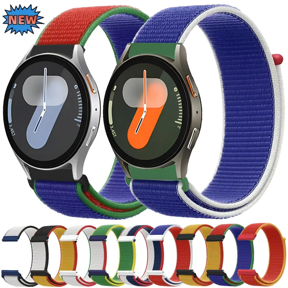 

20mm 22mm Nylon Strap For Samsung Galaxy Watch 7/6/5/4 Sports Bracelet Amazfit Active 2/Bip 6/GTR Redmi Watch 5 Lite/Active Band
