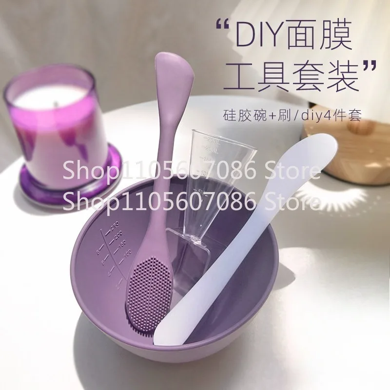 Mask Bowl Set, Silicone Mask Brush DIY Mask Tool Special Mud Adjustment Film
