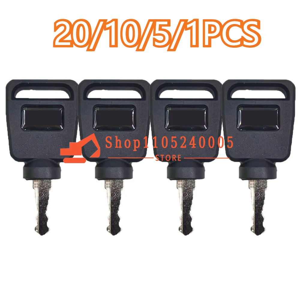 20/10/5/1PCS New KEYS Construction Key for Excavator Tractors