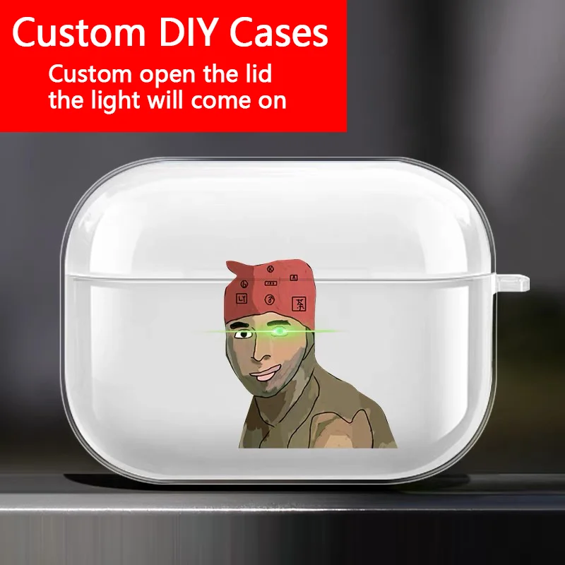 Customize Earphone Case for Apple AirPods Pro 2 Customized Cover for Airpods 1 2 3 Photo Bluetooth Soft TPU Clear Charging Box
