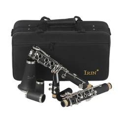 Professional Bb Clarinet 17 Key Black Clarinet with Box Reeds Accessories Suitable for Beginners and Adults Perform