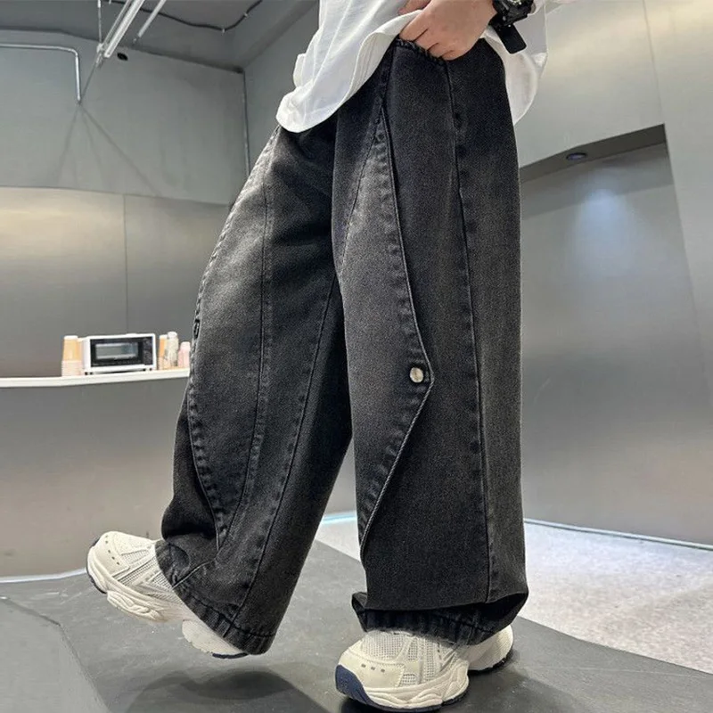 

Boys' pants in spring and autumn, middle-aged and middle-aged, boys' jeans, handsome and versatile, boys' pants, casual