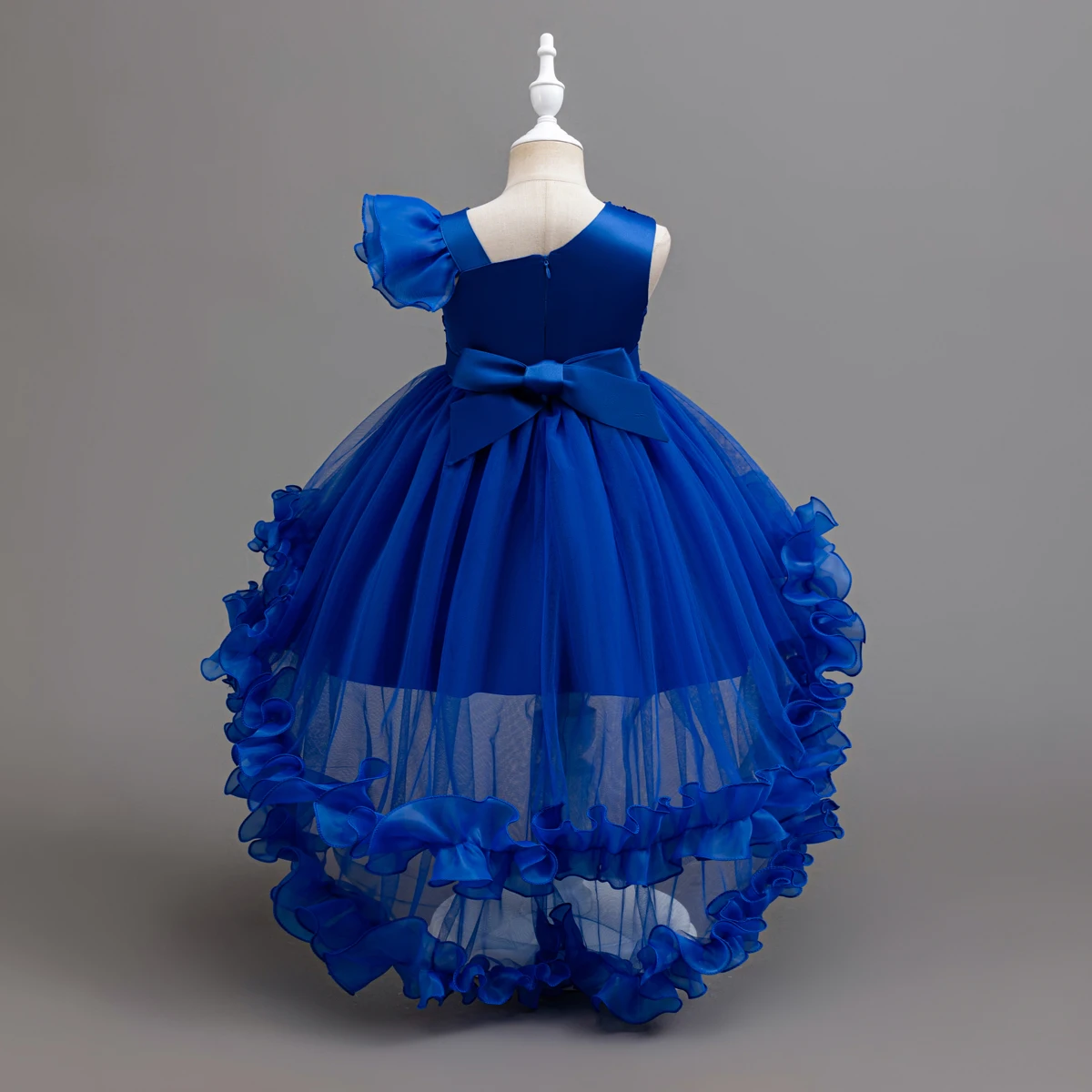 Flower Girl Party Dresses Wedding Birthday Trailing Princess Dress For Kids Graduation Pageant Bridesmaid Kids Costume