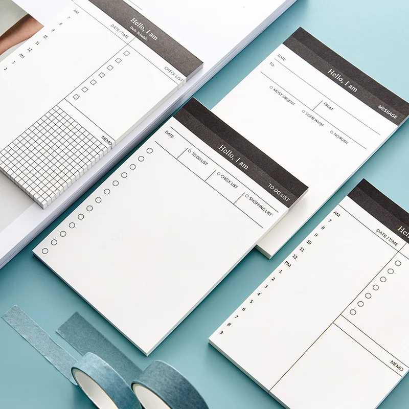 

Tear Off Notepad for Students Daily Planner Time Management Schedule Notebook Daily Agenda Notepad Office Supplies