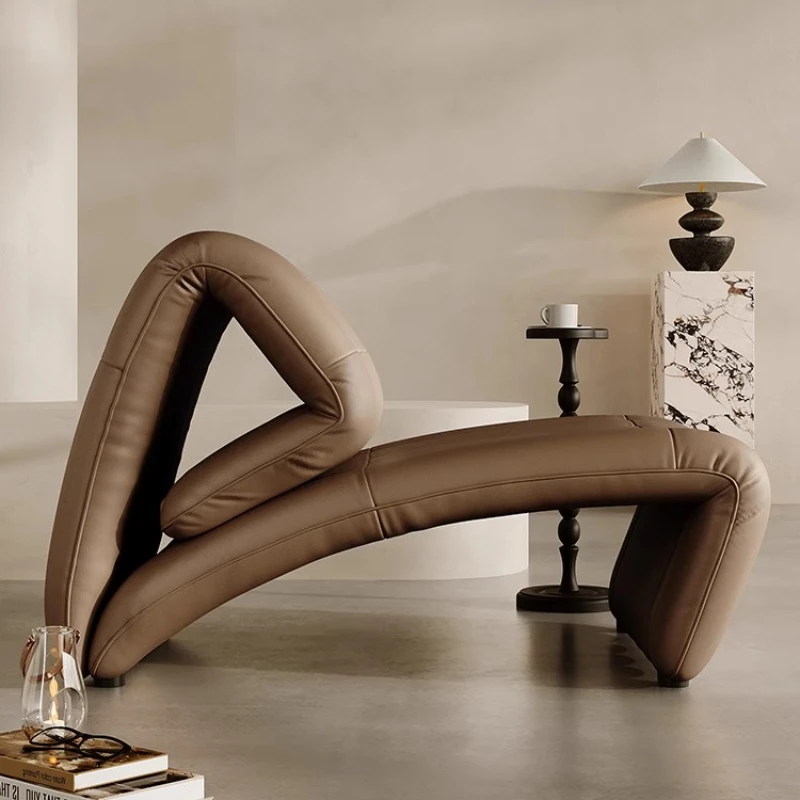

Italian light luxury new fist chair.Barcelona chair folding multi-functional small recliner