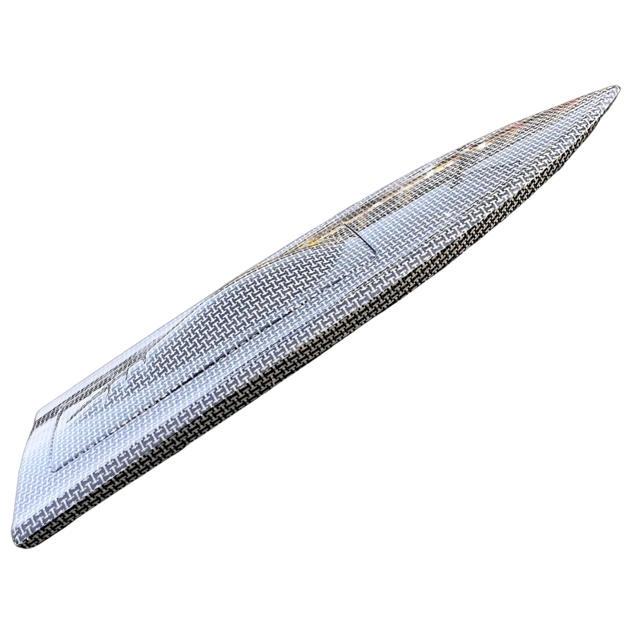 L650-W195-H100mm Blend Textile Kevlar/Carbon Fiber Small O Boat Hull, Extract Vacuum RC Speedboat/Brushless Electric Model Boat