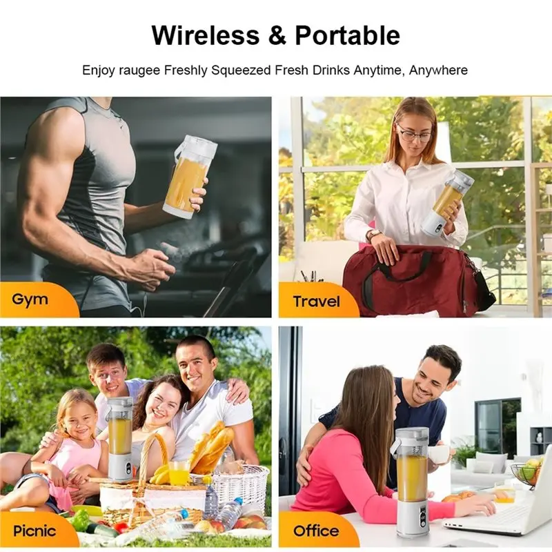 

【A SPECIAL SURPRISE】Electric Blender Portable Juicer Cup USB Rechargeable Smoothie Blender Fresh Fruit Juicer Cup Portable
