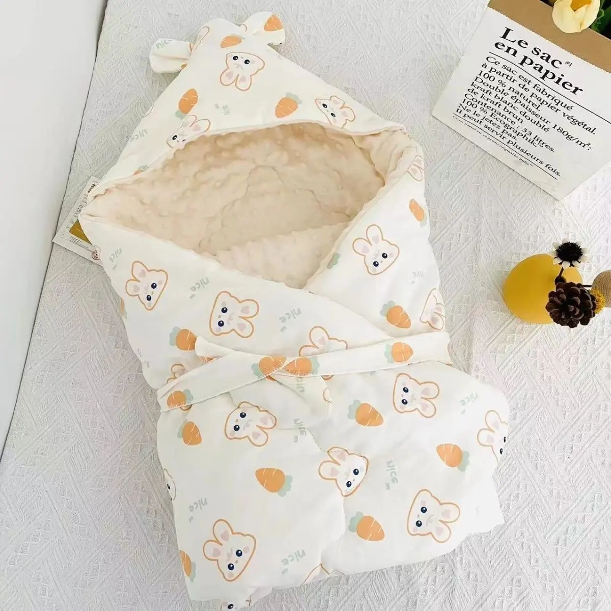 Newborn pure cotton blanket baby gauze go out to hold the blanket bean down medium thickness machine wwashable winter style