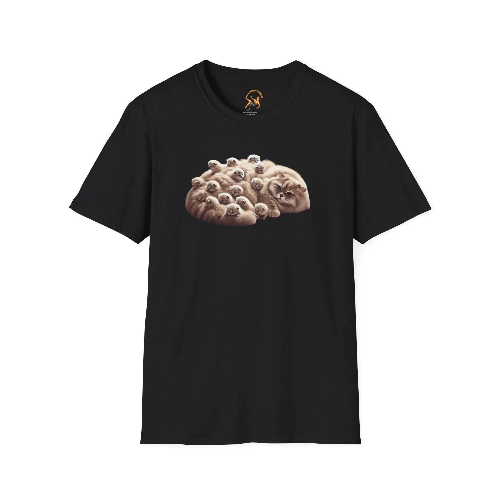 Cute Cat Pile T Shirt Cozy Animal Lover s for Owners Funny Pet Apparel Birthday Bundle of Kitties Adorable Kittens